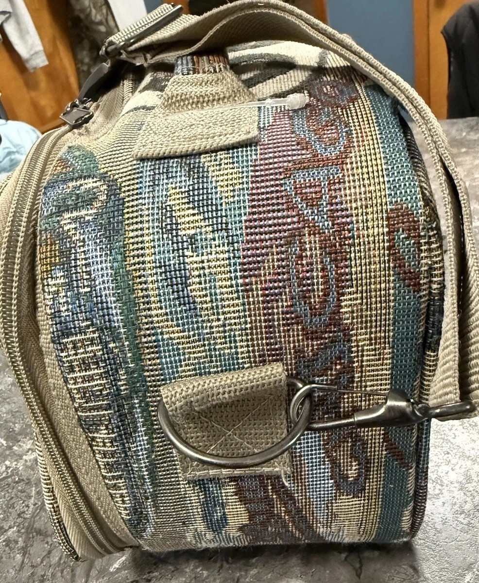 Alfagear Route 66 Tapestry Travel Cosmetic Bag Adjustable Strap Carry On 9X7