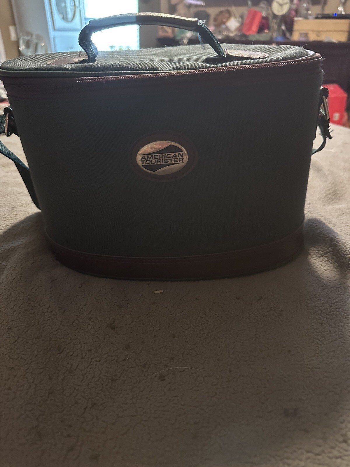 American Tourist ER Forest Green Soft-sided Train/Make-Up Case