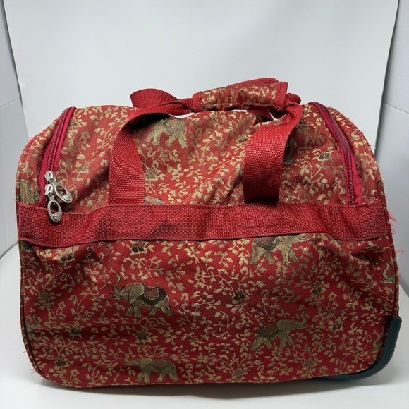 Rare American Flyer Luggage BudapestPersonal Bag Metalic Red Carry on