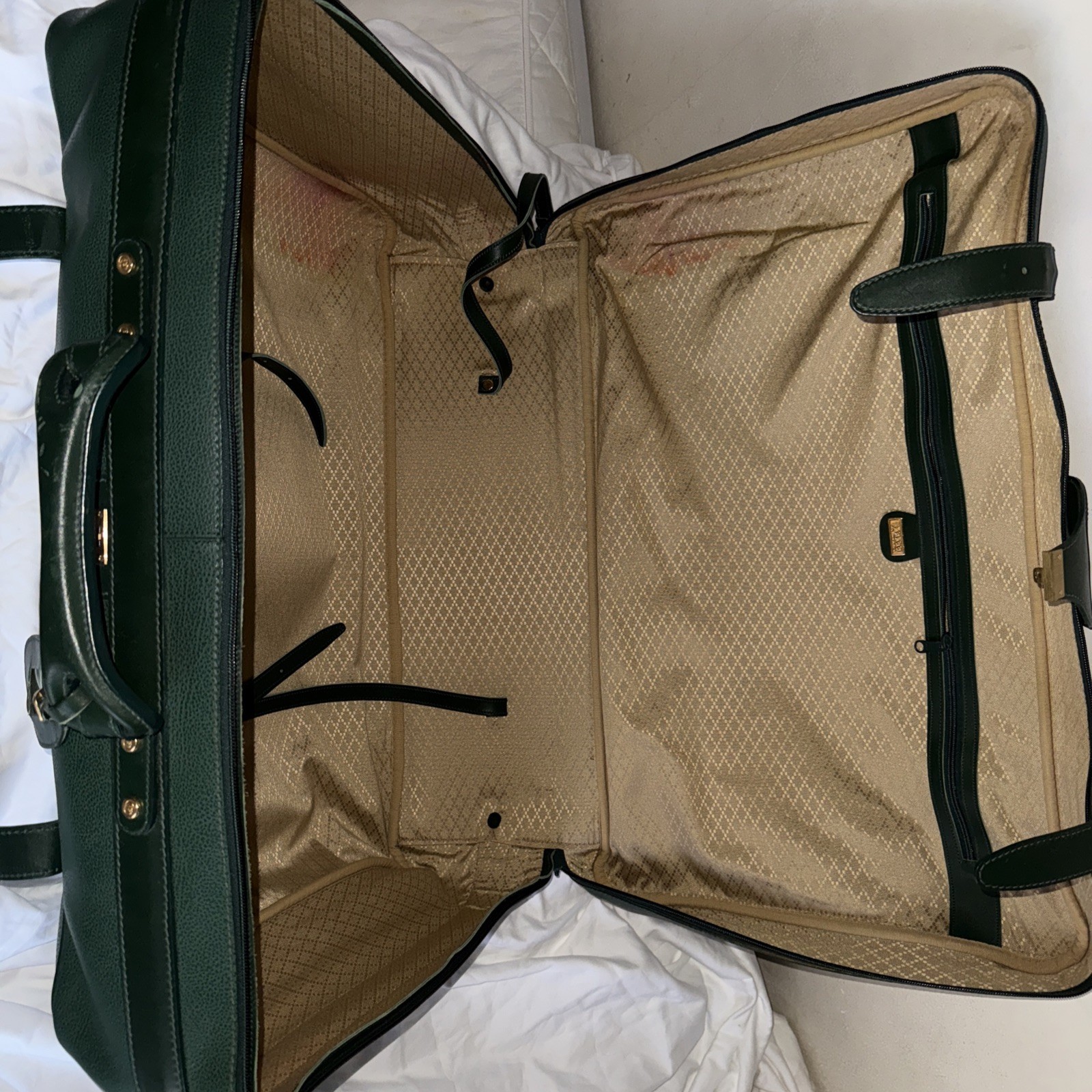 Vintage Green Gucci Luggage Suitcase — Excellent Condition