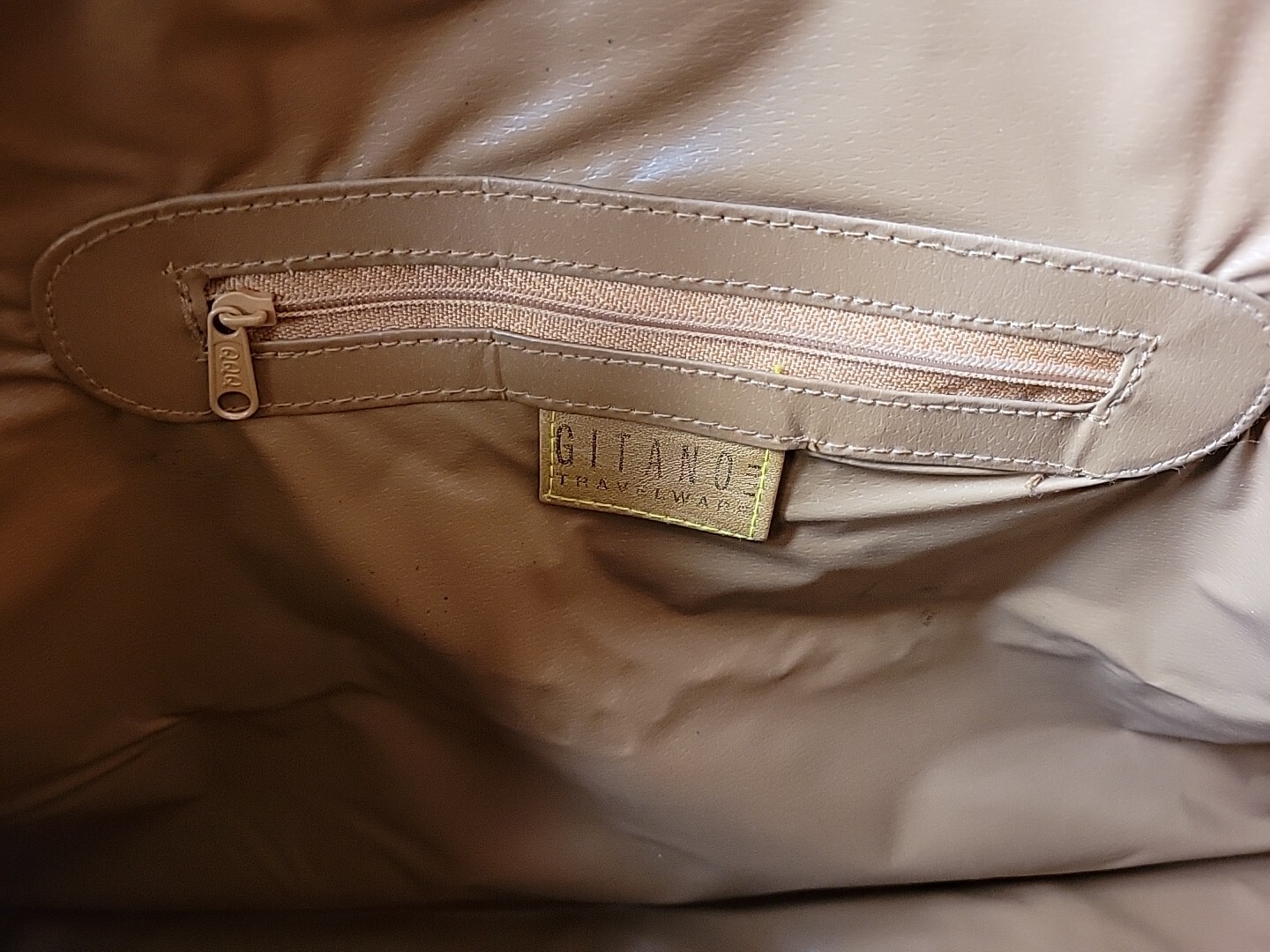 Vtg Gitano World Map Duffel/Travel/Carry-On Bag W Gitano Luggage Tag