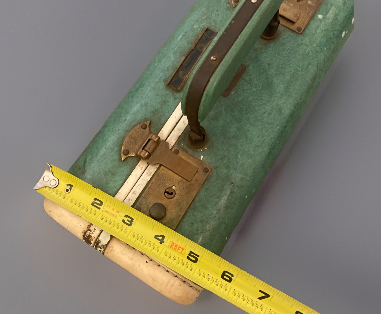Vintage Samsonite Train Makeup Cosmetics Case Green Mid-Century Modern 1950-60’s