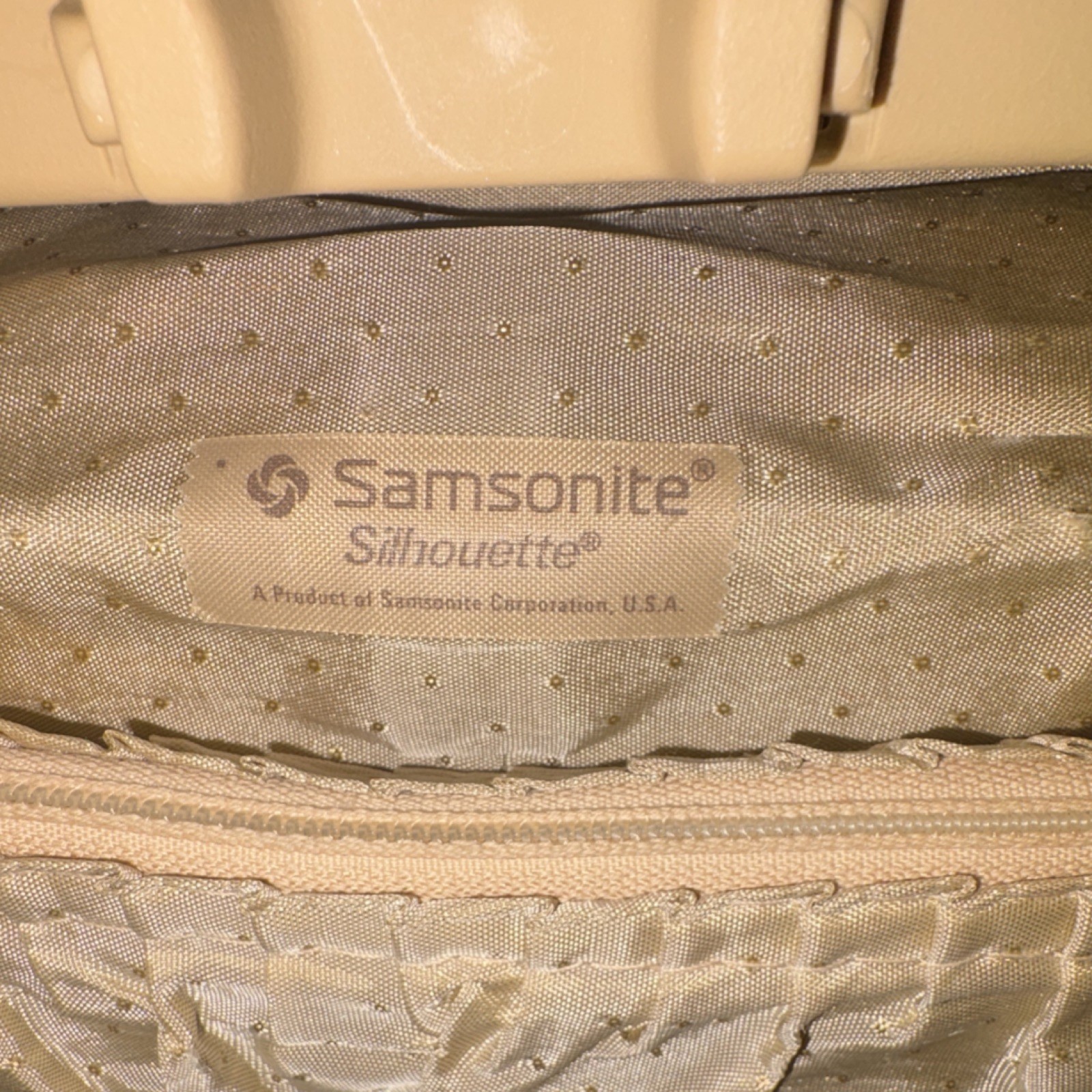 Samsonite Silhouette Vintage Hard Shell Vanity Case Brown with Mirror