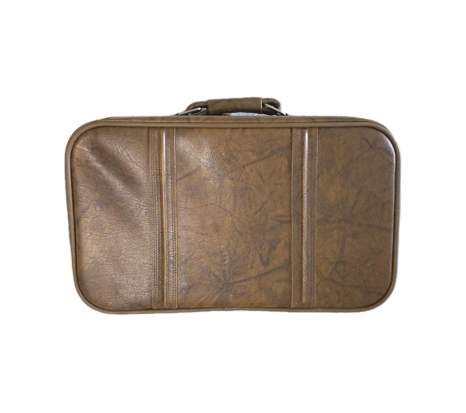 American Tourister Suitcase Vintage 70s Escort Series Naugahyde Faux Leather