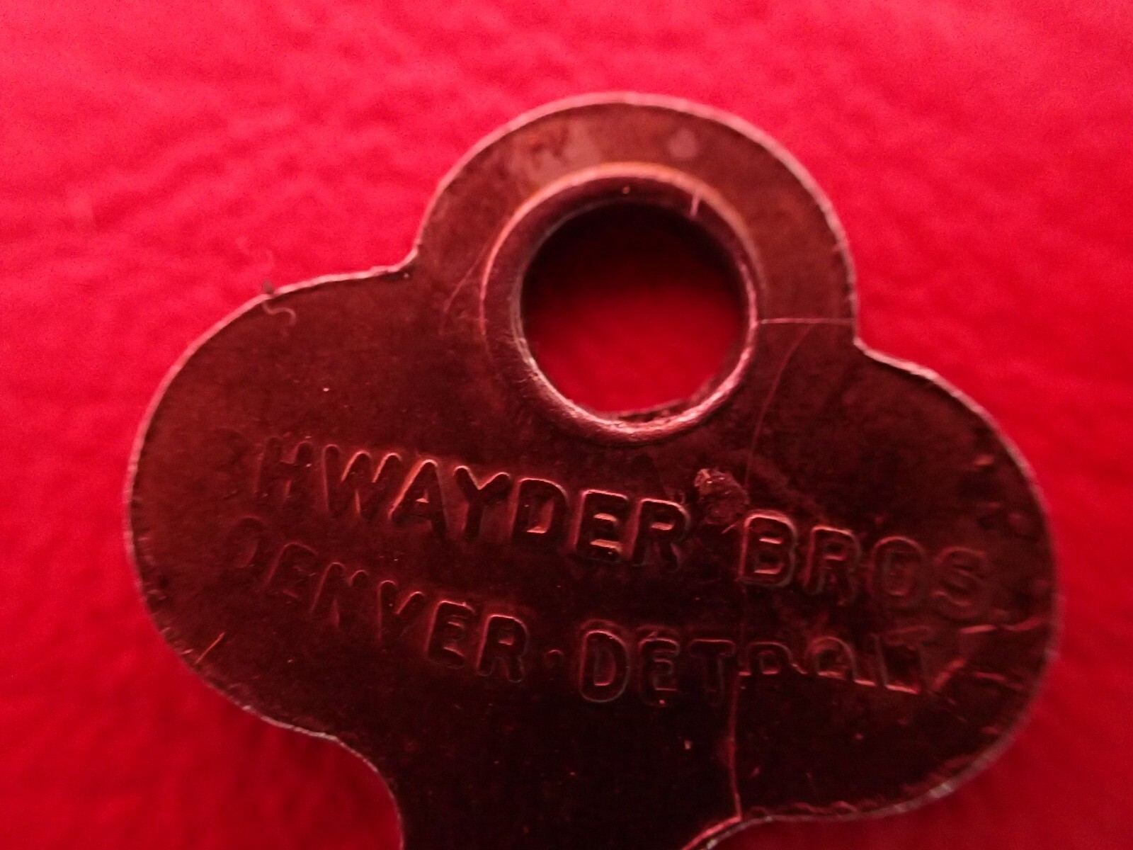 Vintage Samsonite Brown Shwayder Bros. Early KEY