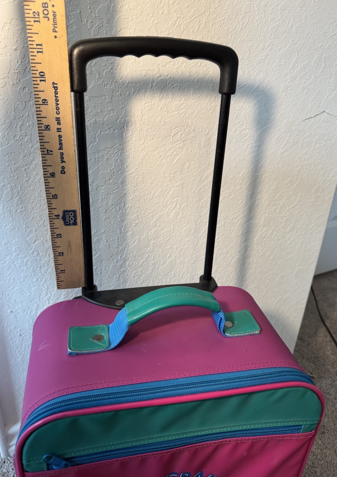 Mercury Luggage Vintage Going To Grandmas Rolling Suitcase Carry On Set RARE