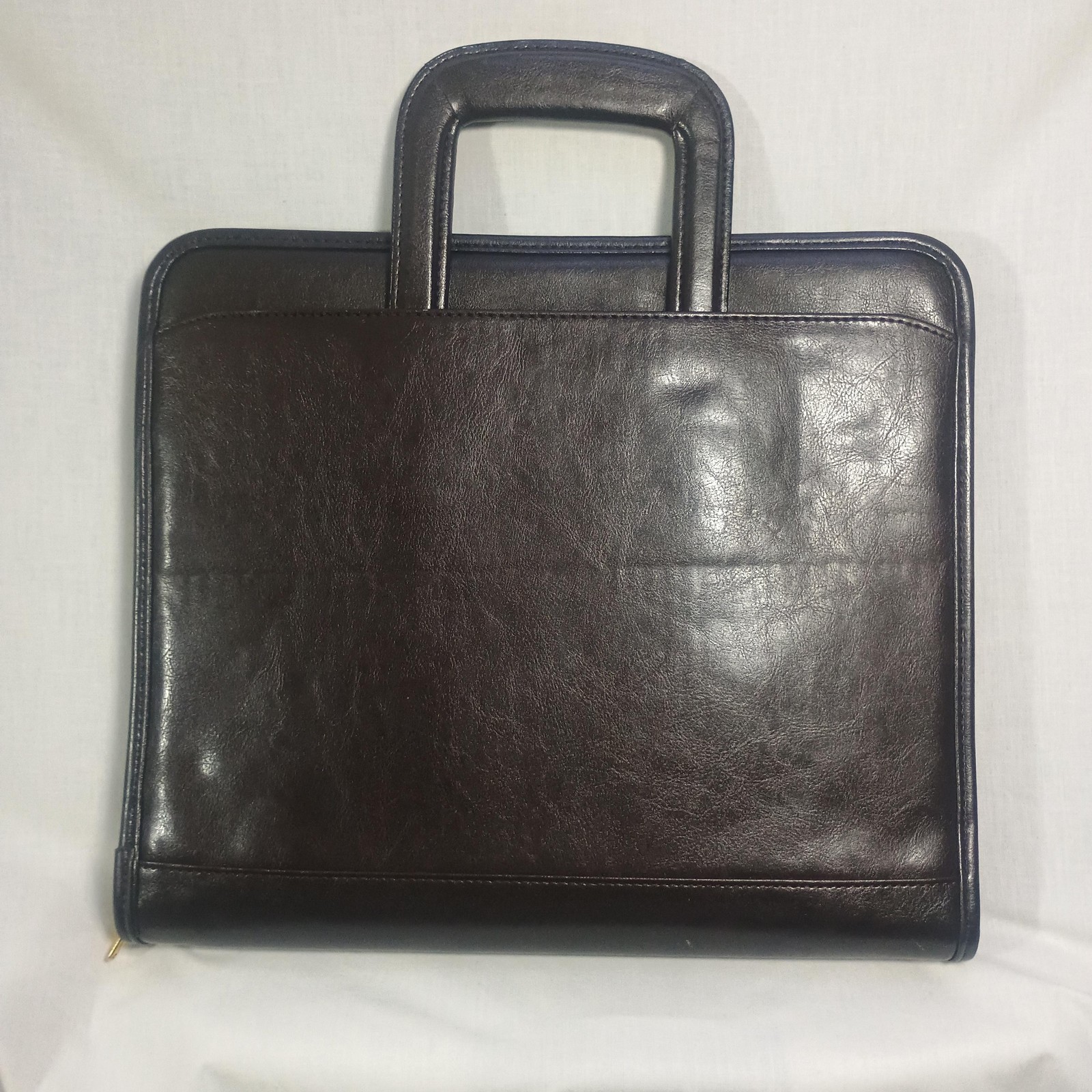 Vtg Avenues America Leather Portfolio Bag Brown Attache Case Document Binder EUC