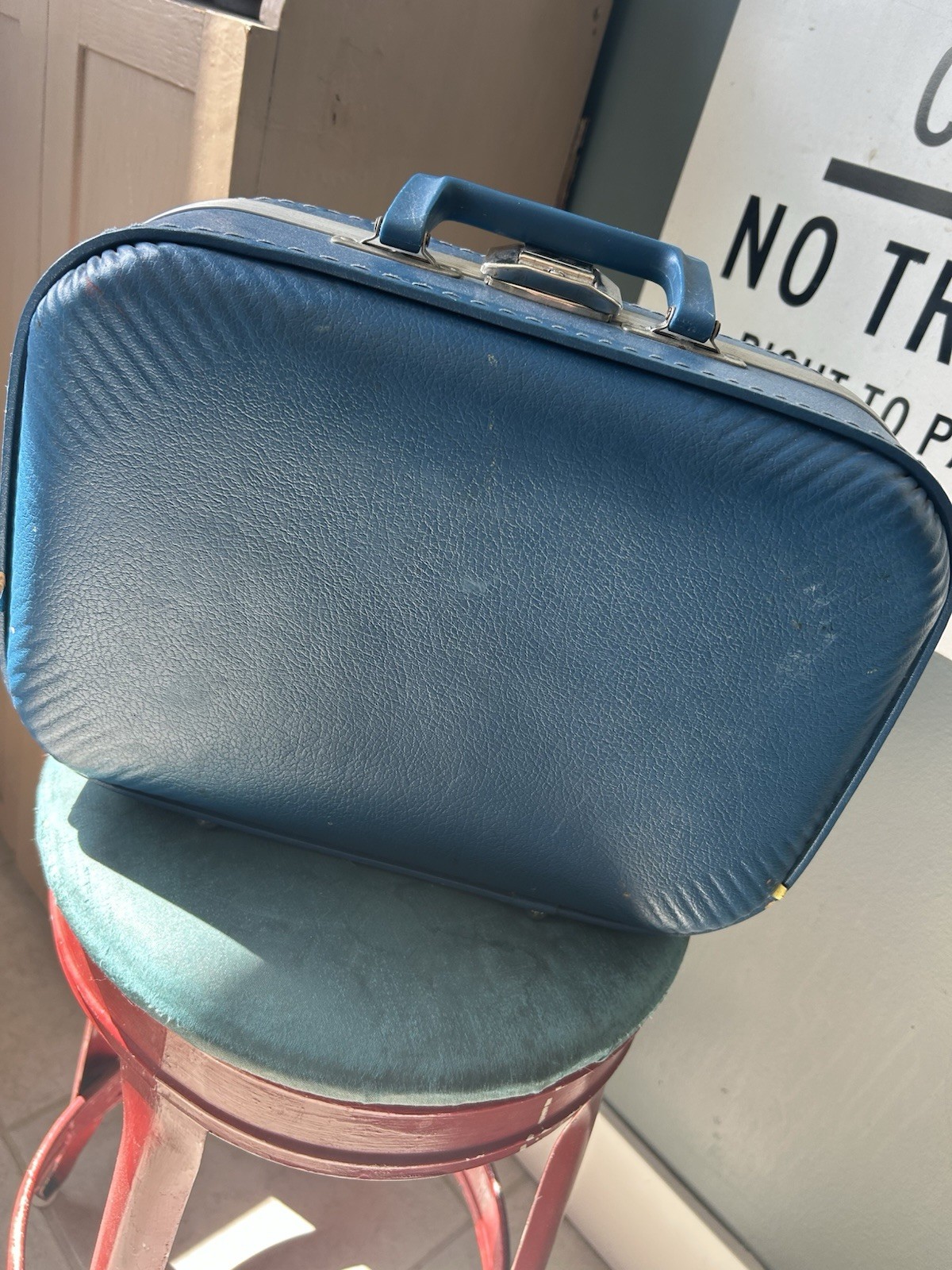 vintage child’s Hard-sided Suitcase, I’m going To grandma’s