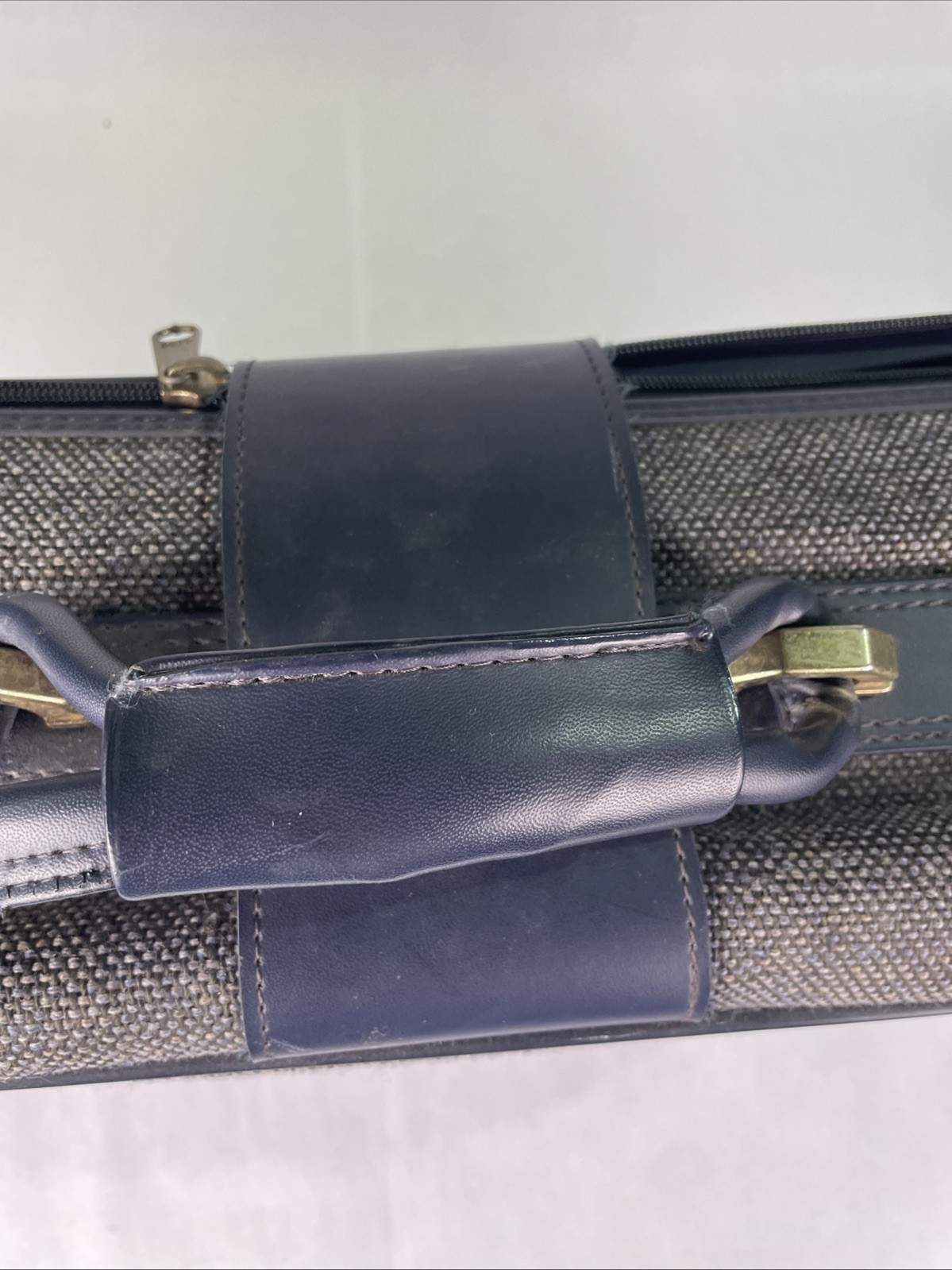 Vintage Fifth Avenue Luggage Blue Tweet Suitcase