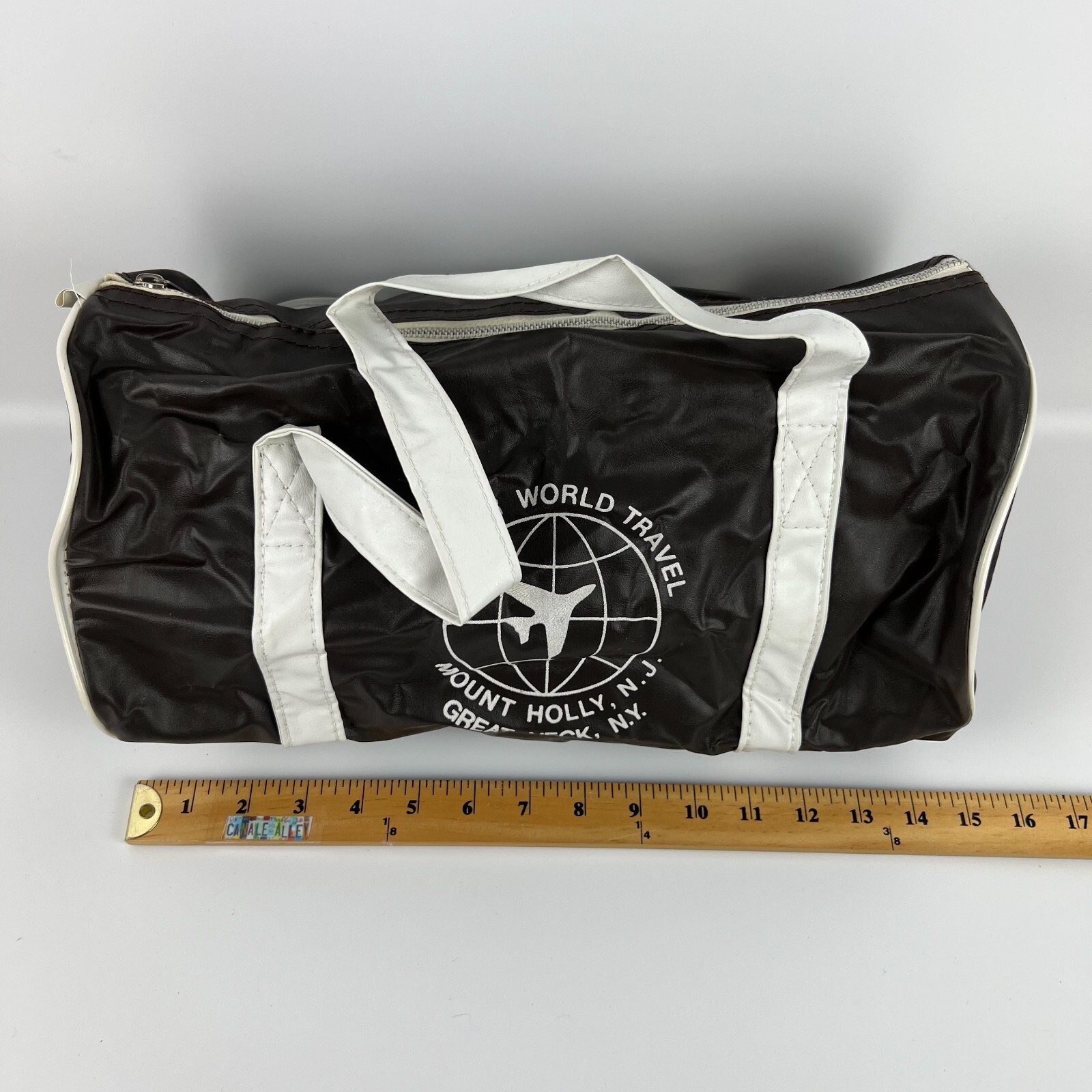 Fischer Travel Original Vintage Fischer World Travel Duffel Bag from the 1970s