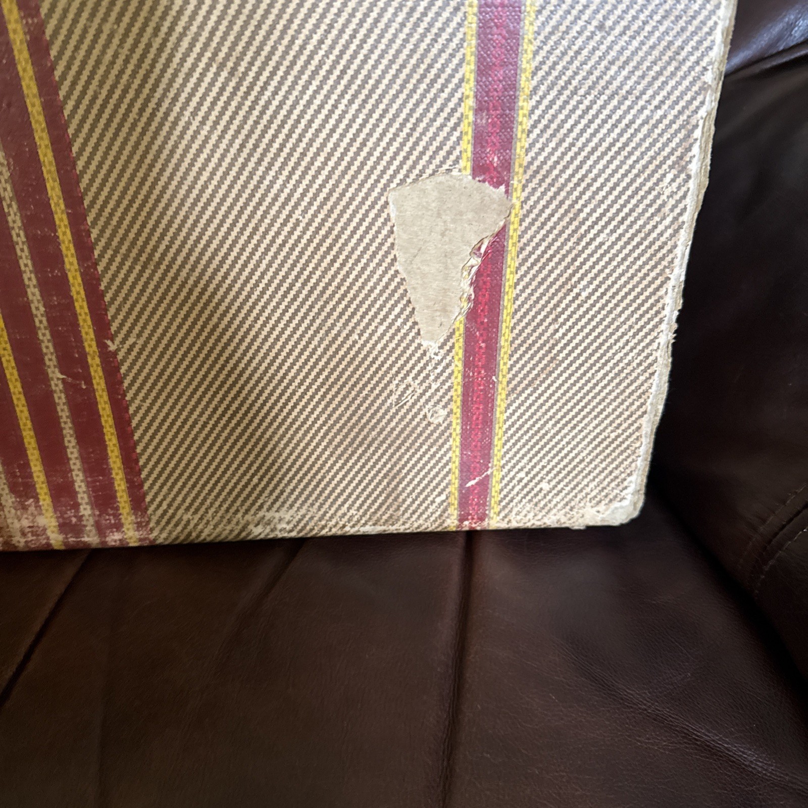 Vtg/antique 1920s Cardboard Suitcase Prop From Murder Mystery Skits.