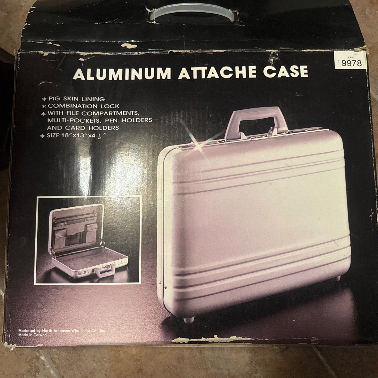 Aluminum Attache Case 18x13x4 1/2