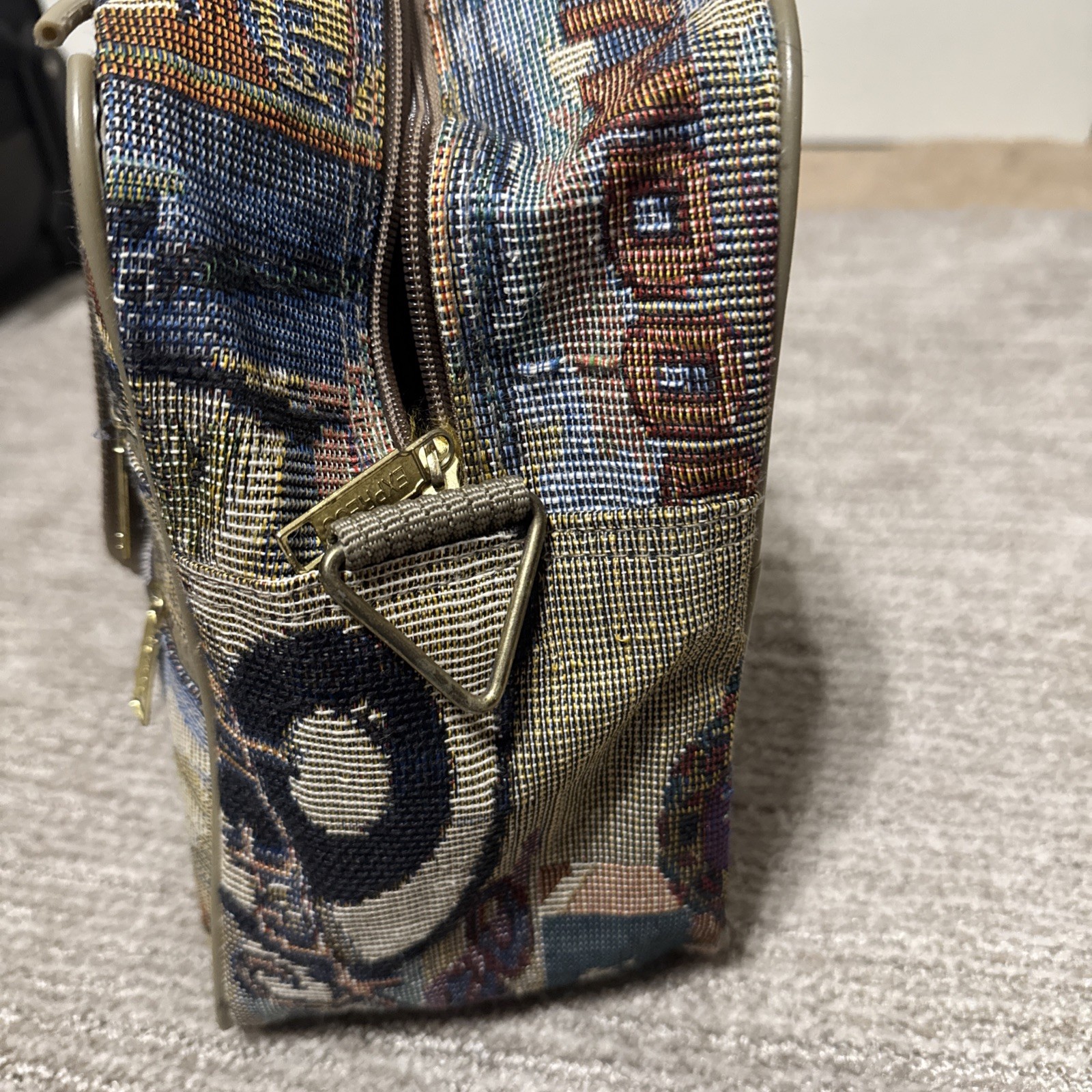 Vintage Pioneer Express Route 66 Tapestry Weekender Travel Carry on Luggage Bag