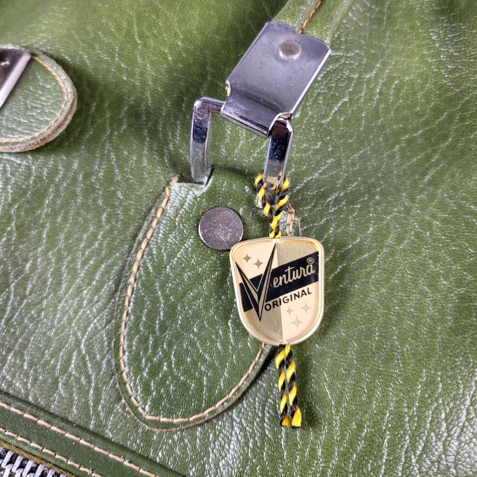 Vintage MCM Ventura Casual Travelware Carry-on Bag Avacado Olive Green Retro