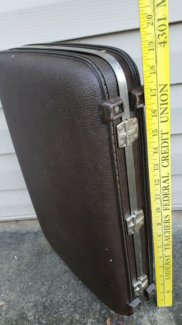 Vintage American Tourister Suitcase Briefcase Attache Tiara Hard Shell 19 x 13″