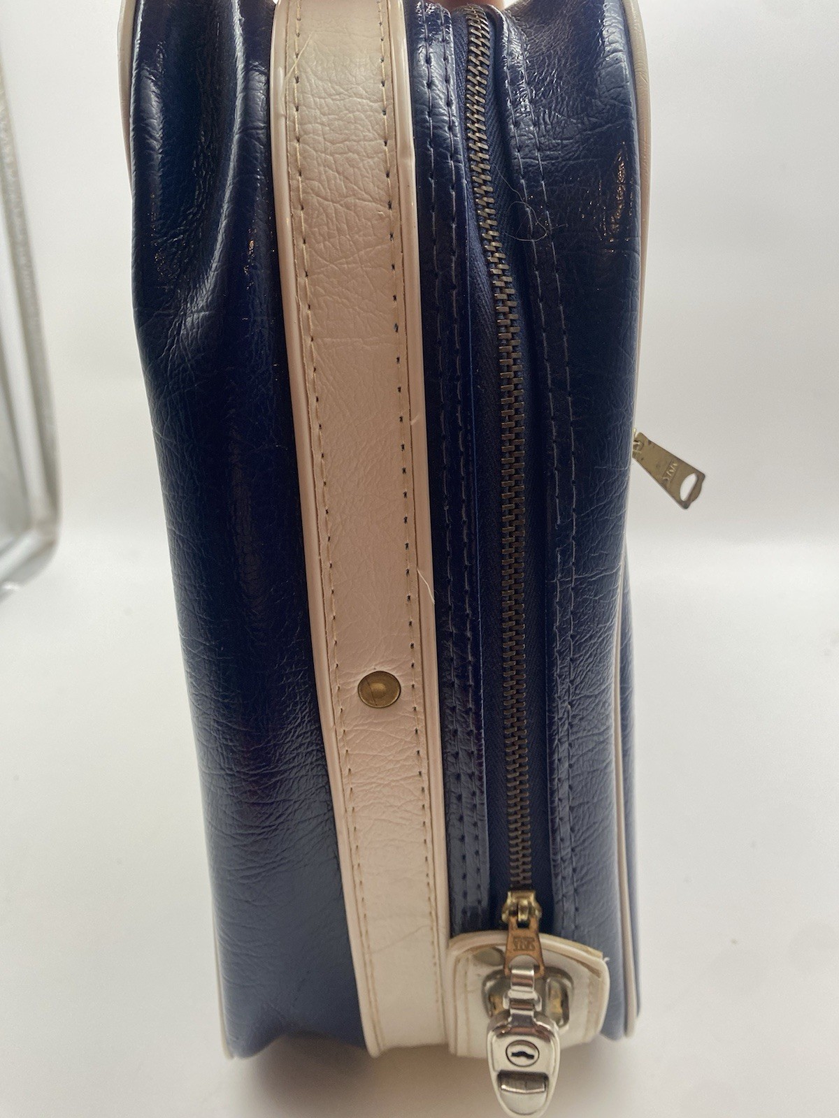 Vintage MCM Leather Patchwork Suitcase