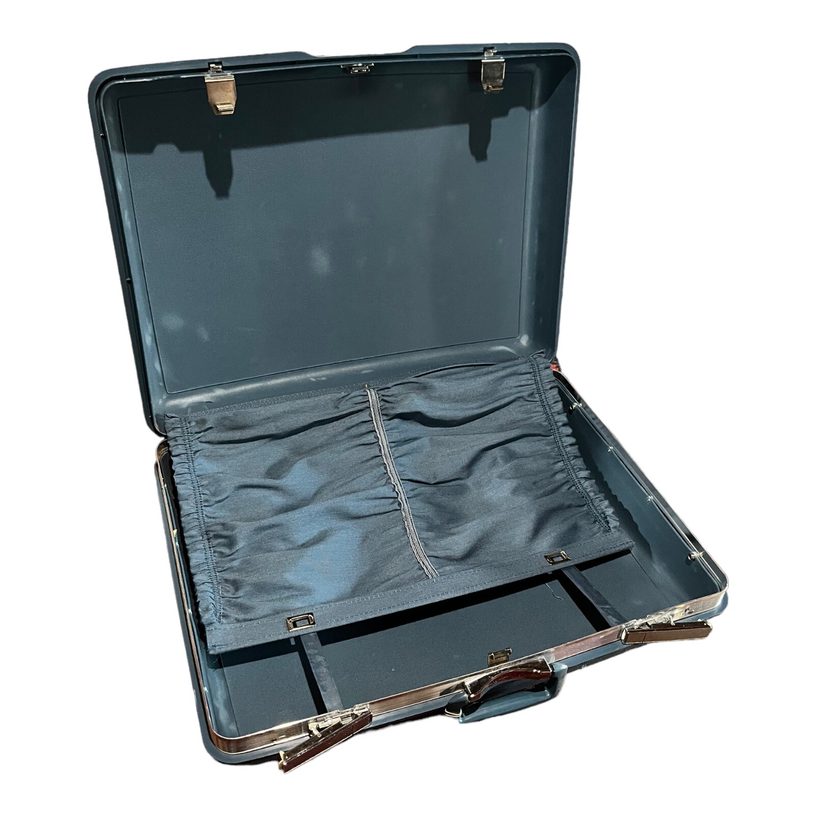 24” Hard Side VTG Royal Traveller Samsonite Aurora Luggage Prop Suitcase Blue