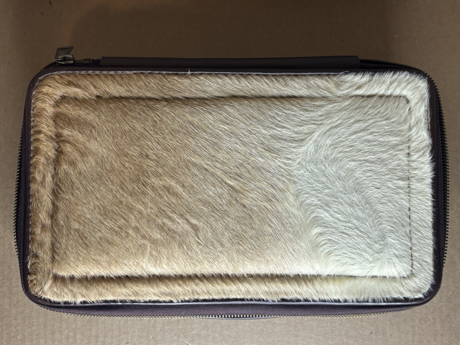 Talabarteria Travel Case Cow Hide Made in Mexico Vintage Retro Look Unique Piece