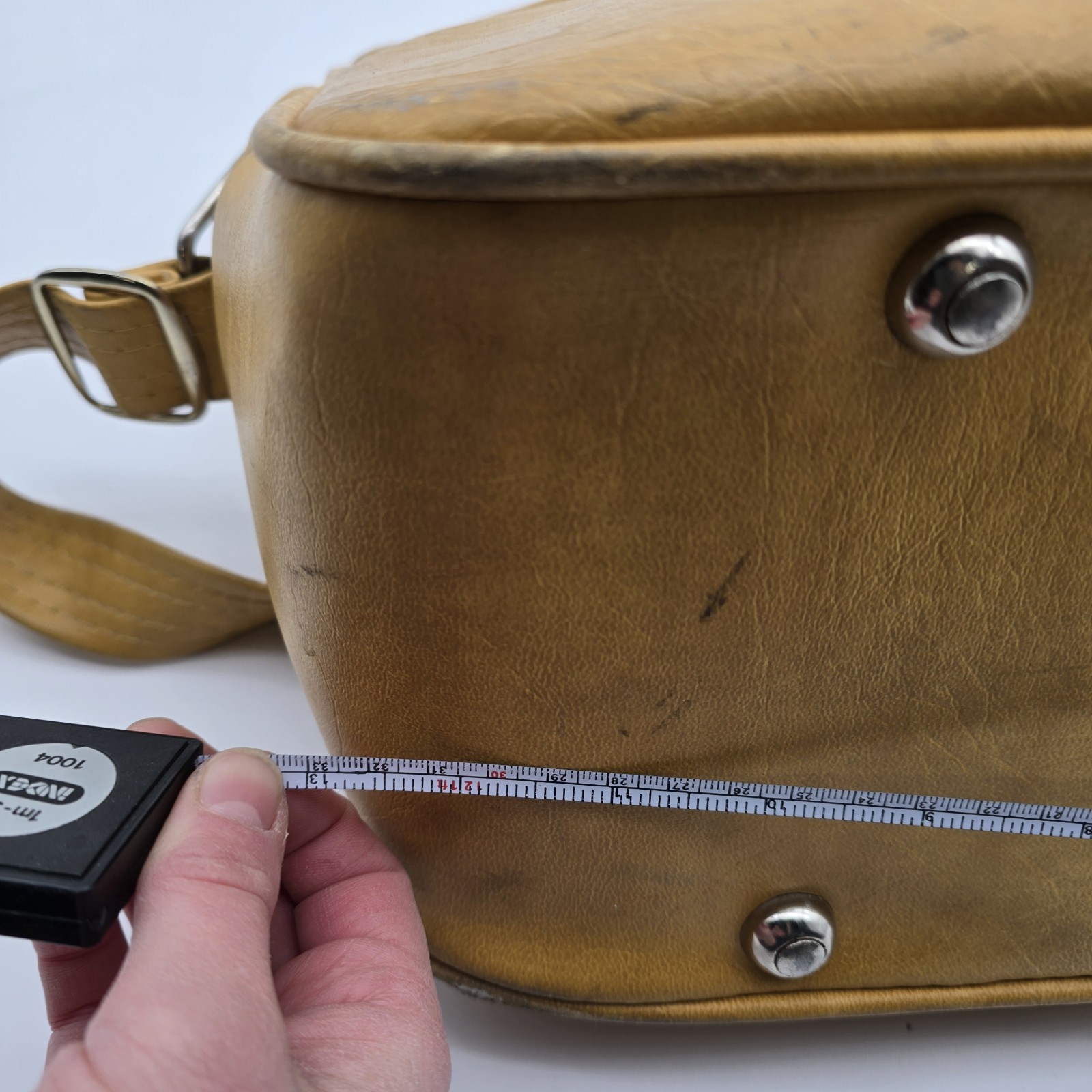 Vintage Leather Breifcase Mustard Yellow Carry On Messenger Bag Legal Samsonite