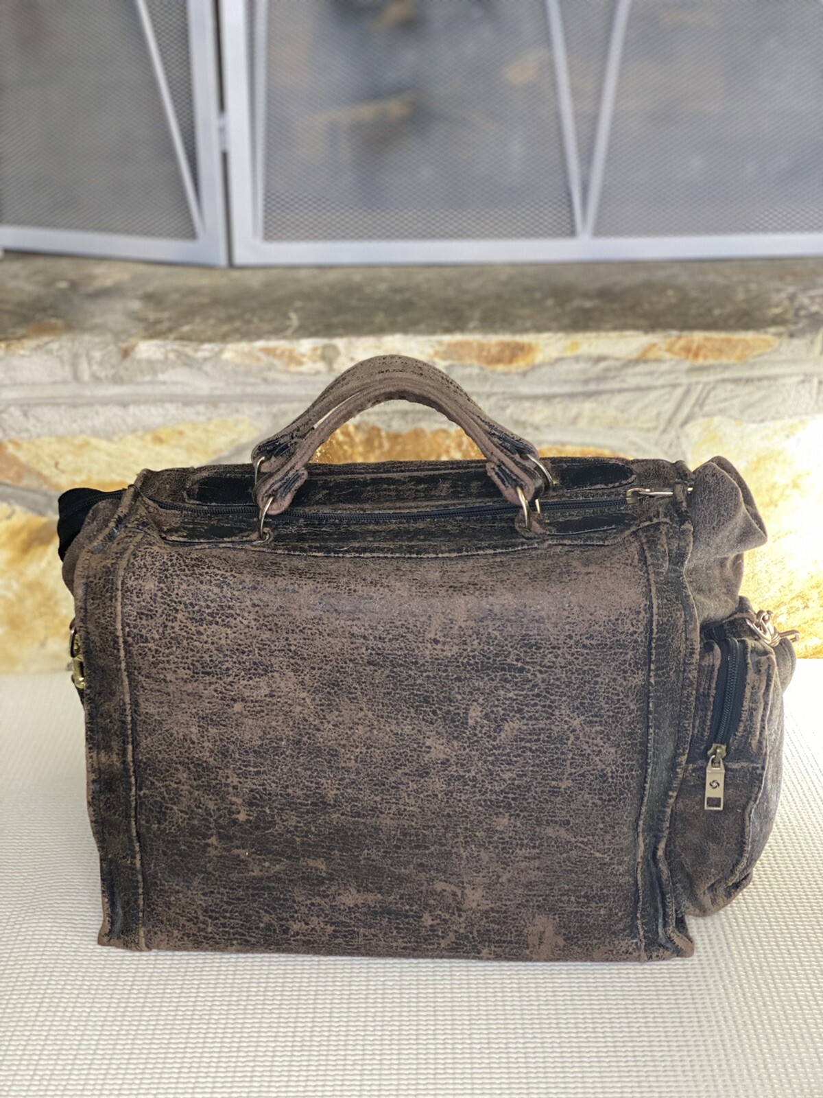 Viintage Samsonite Men Weekend Duffle Carry On Travel Bag
