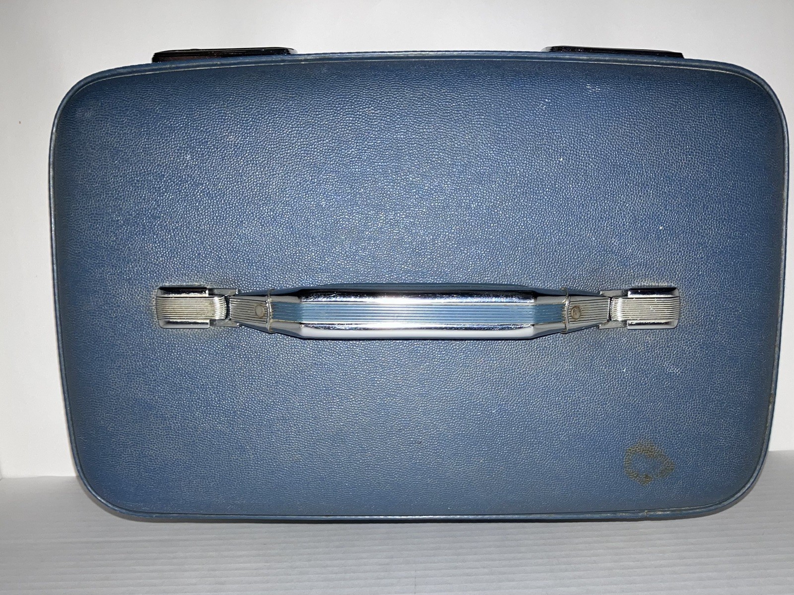 Vintage Navy Blue American Tourister Vanity Make-Up Travel Case Hard Luggage