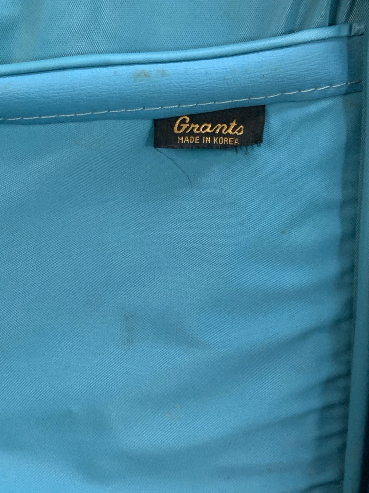 Vintage Grants Retro 60s 70s Floral Flower Suitcase Travel Bag Canvas Case