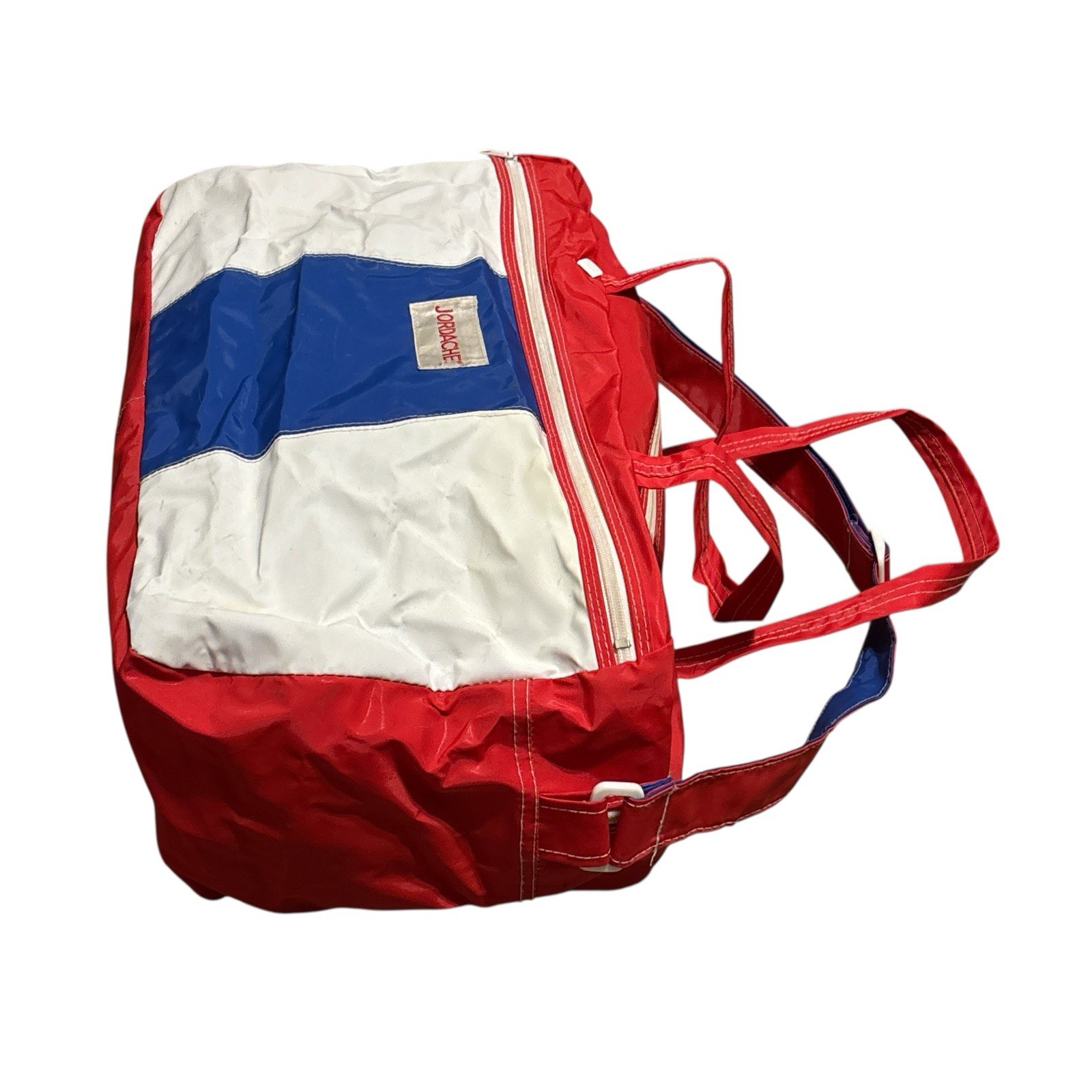 Vtg Jordache Travel Bag Red White Blue Retro New 80’s/90’s