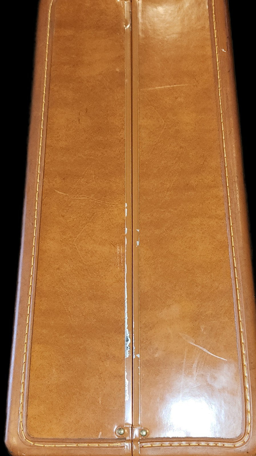 VTG~Samsonite~Shwayder Bros~Streamlite~Hard Side~Suitcase~Saddle Tan~26″~NO KEY