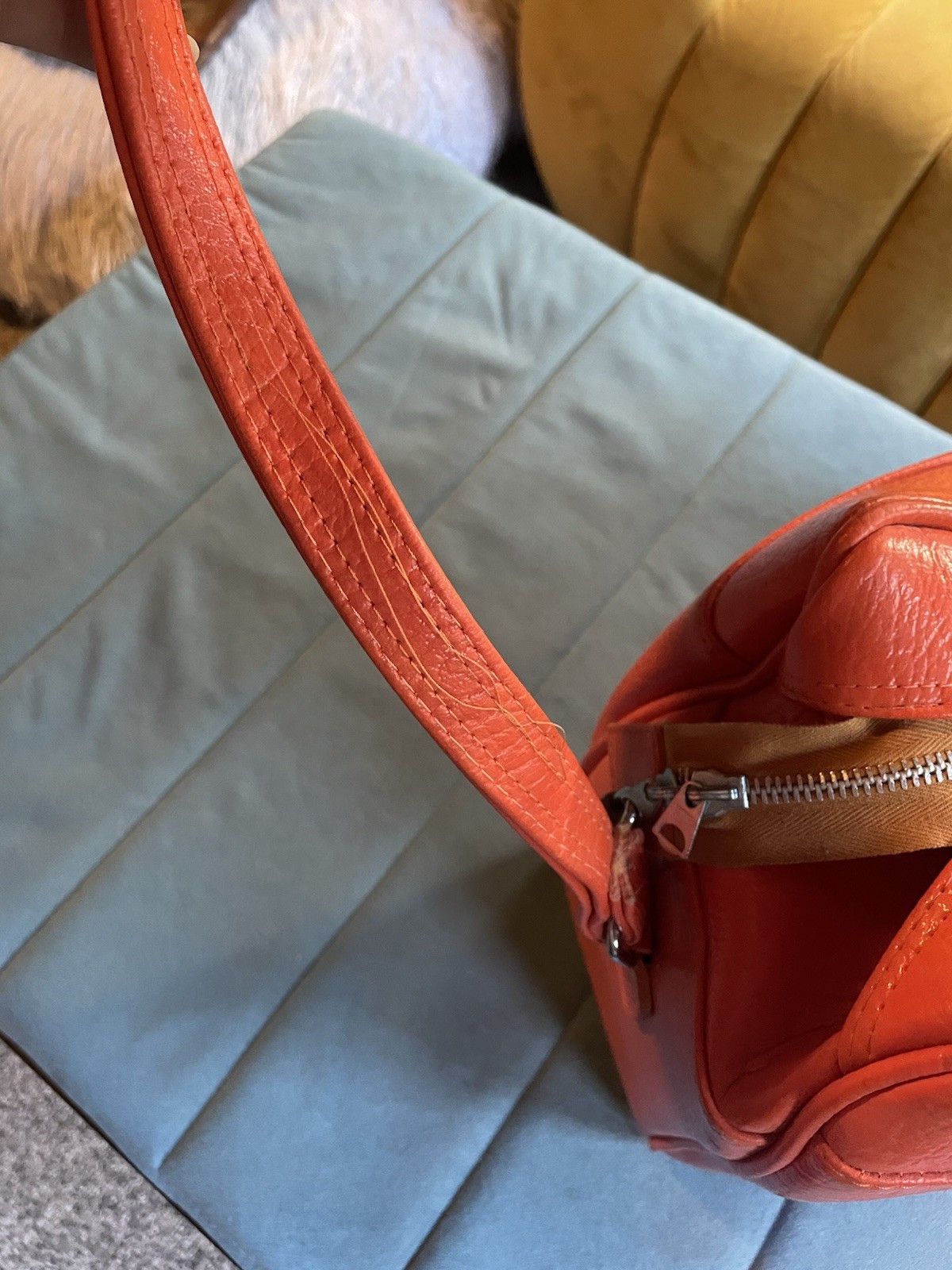 Amelia Earhart Vintage Orange Luggage