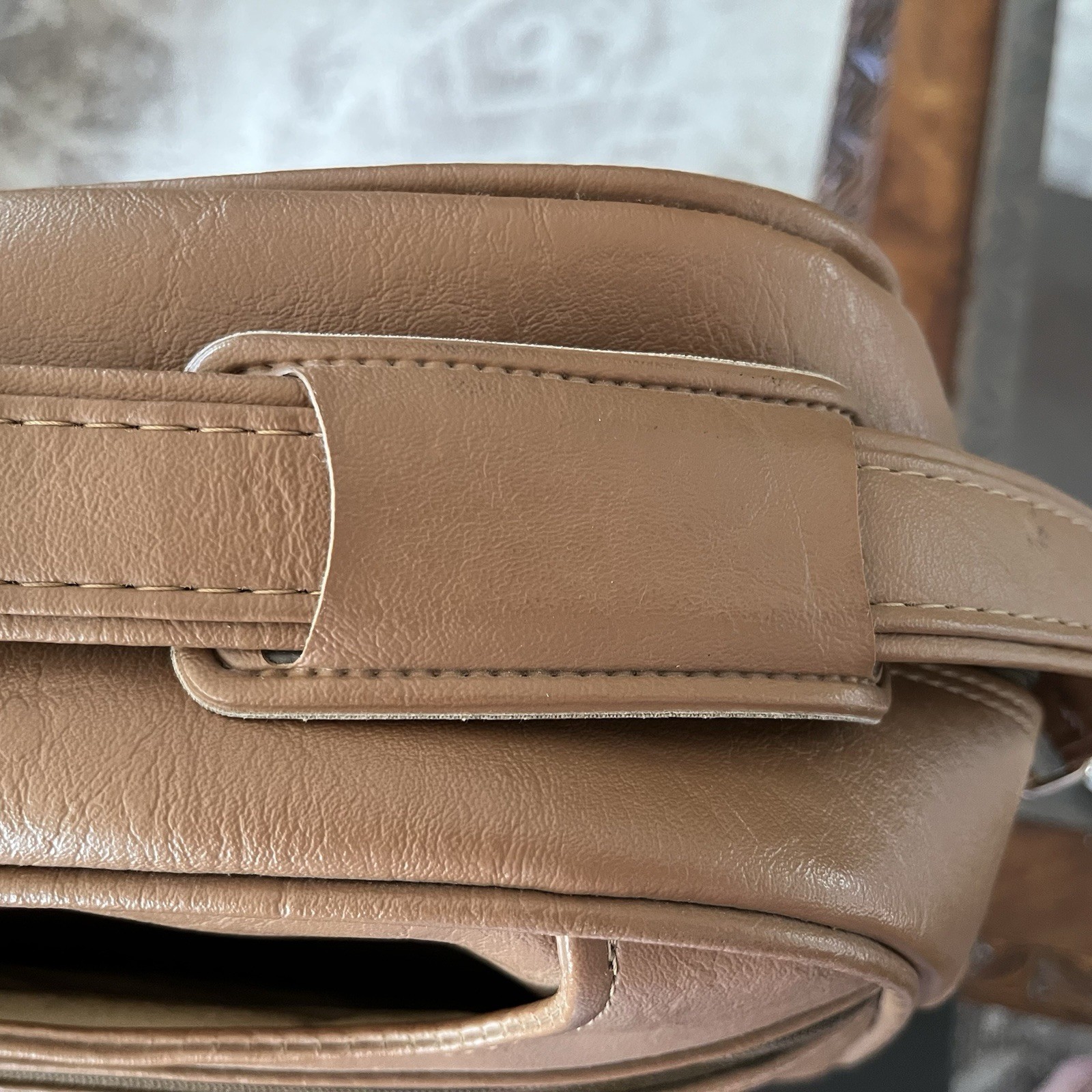 Vintage Samsonite Concord Bag Shoulder Tote Terra Cota Brown 1980s