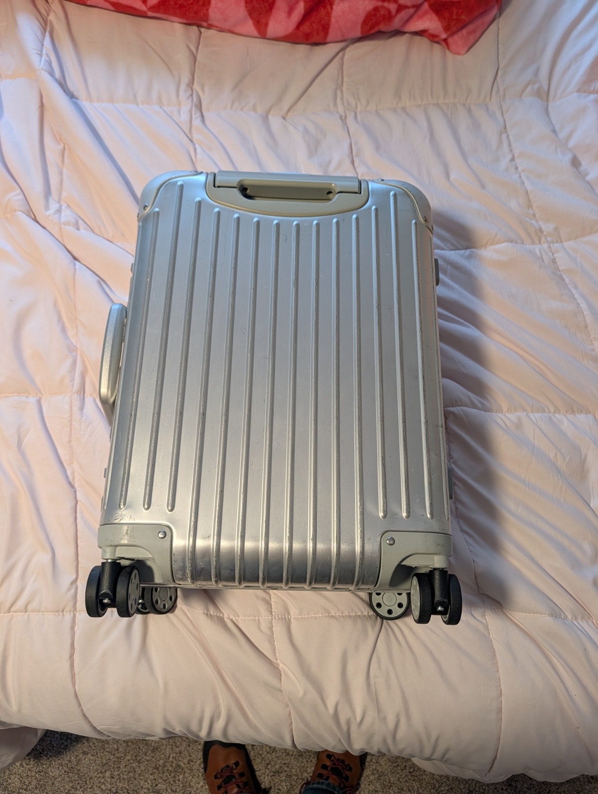 Rimowa Original Cabin S 21.7″ Aluminum Carry On Suitcase Roller RE-CRAFTED