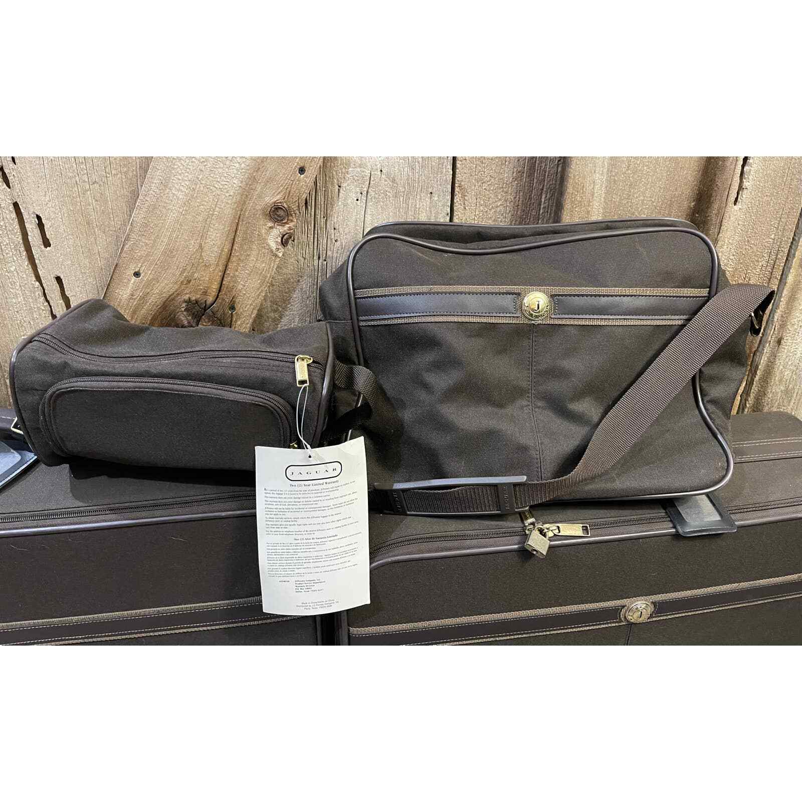 5 Pc Vrg Matching Jaguar Suitcase Travel Luggage Set
