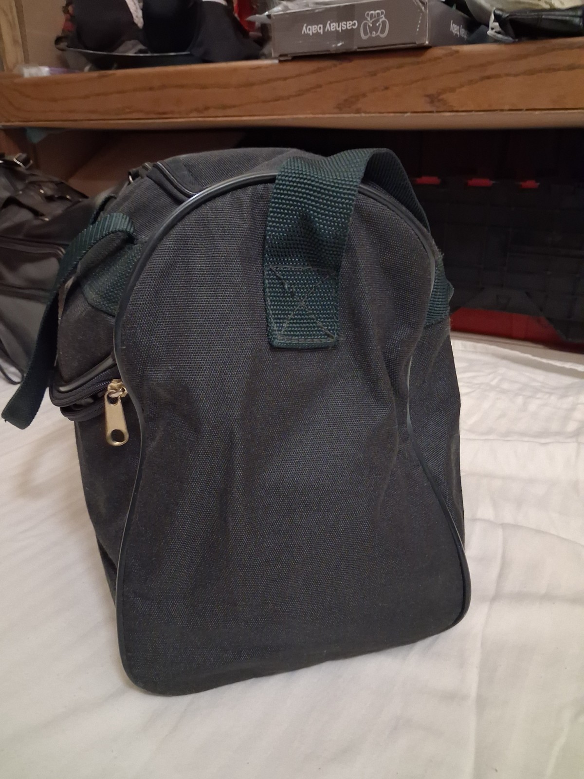 Vintage Skyline Luggage GREEN Travel Bag Tote Duffle Shoulder Carry-on unused