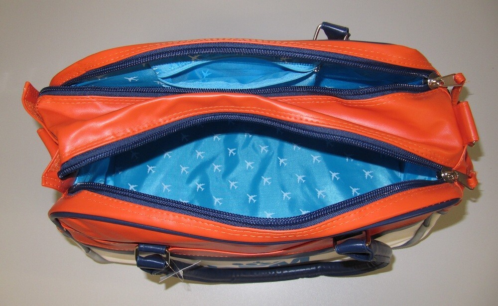 New! KLM Retro bag with carry-on strap, in alternative color: Orange