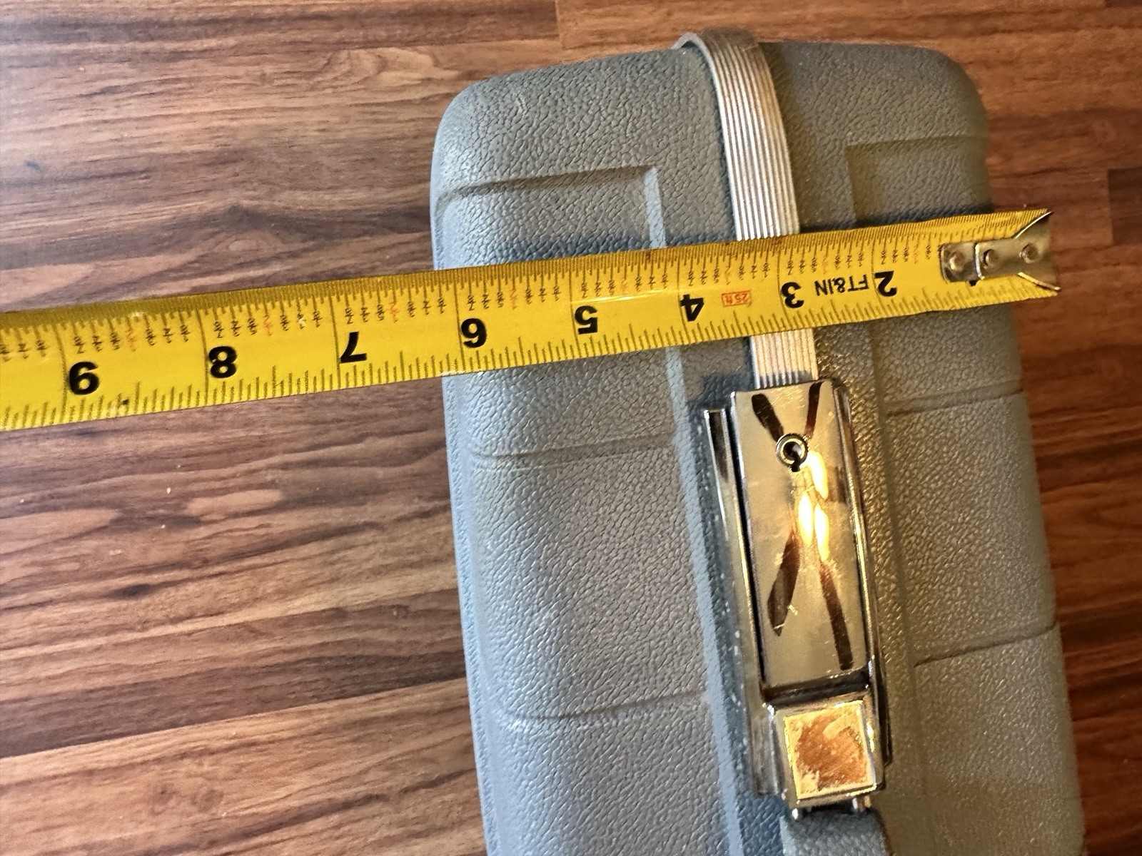 Starflite Luggage Blue 1960s Hard Case SUITCASE 23″ X 16″ X 5.5″ Vintage