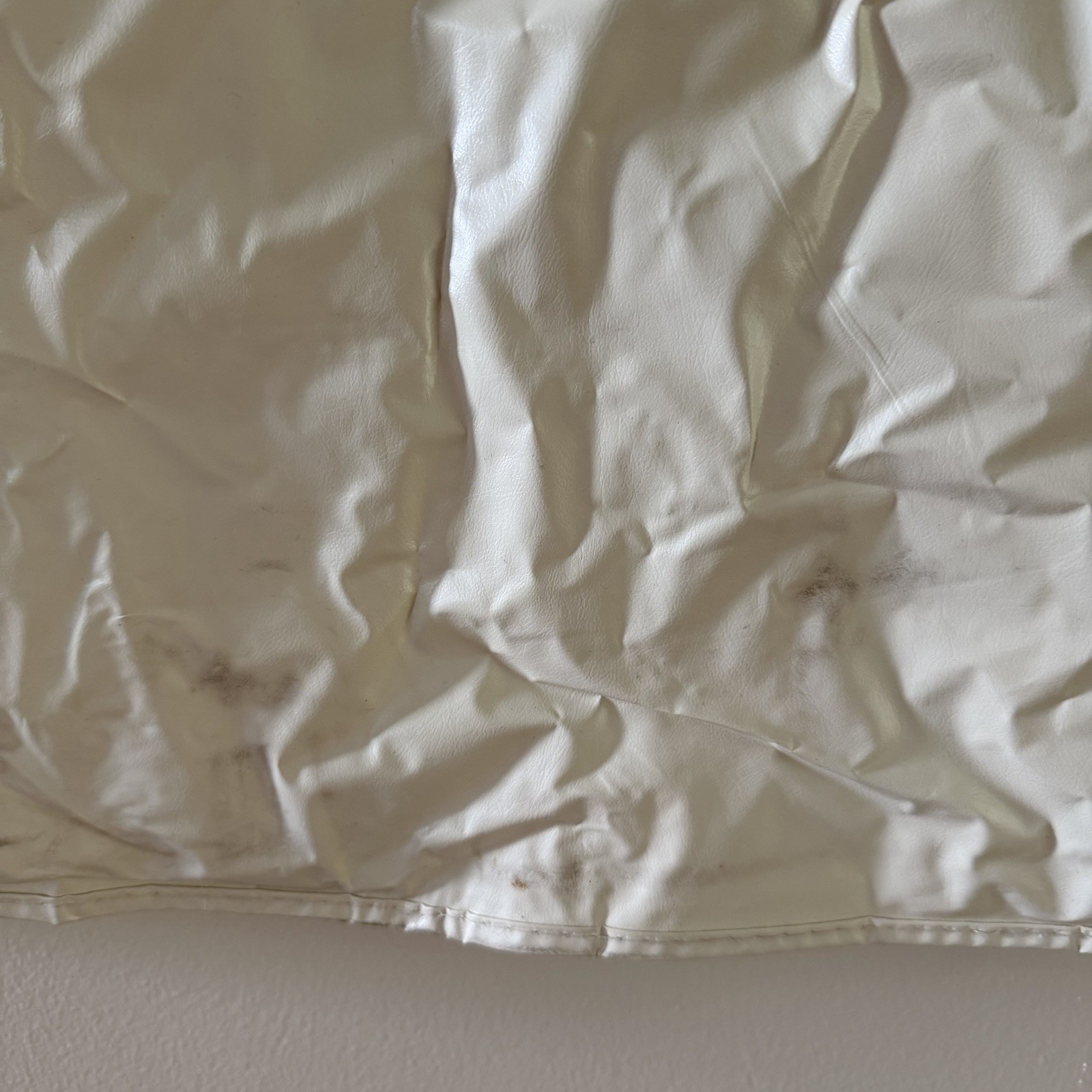 Vintage Leggett Staunton VA Garment Bag Suit Cover White Plastic Zippered Travel