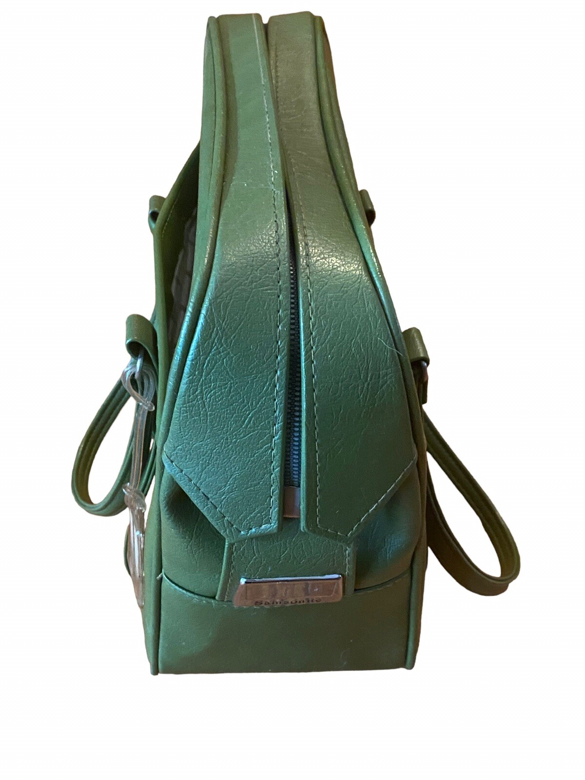 Vintage MCM Retro Leather Overnight Bag Carry-On Luggage Suitcase Avocado GREEN