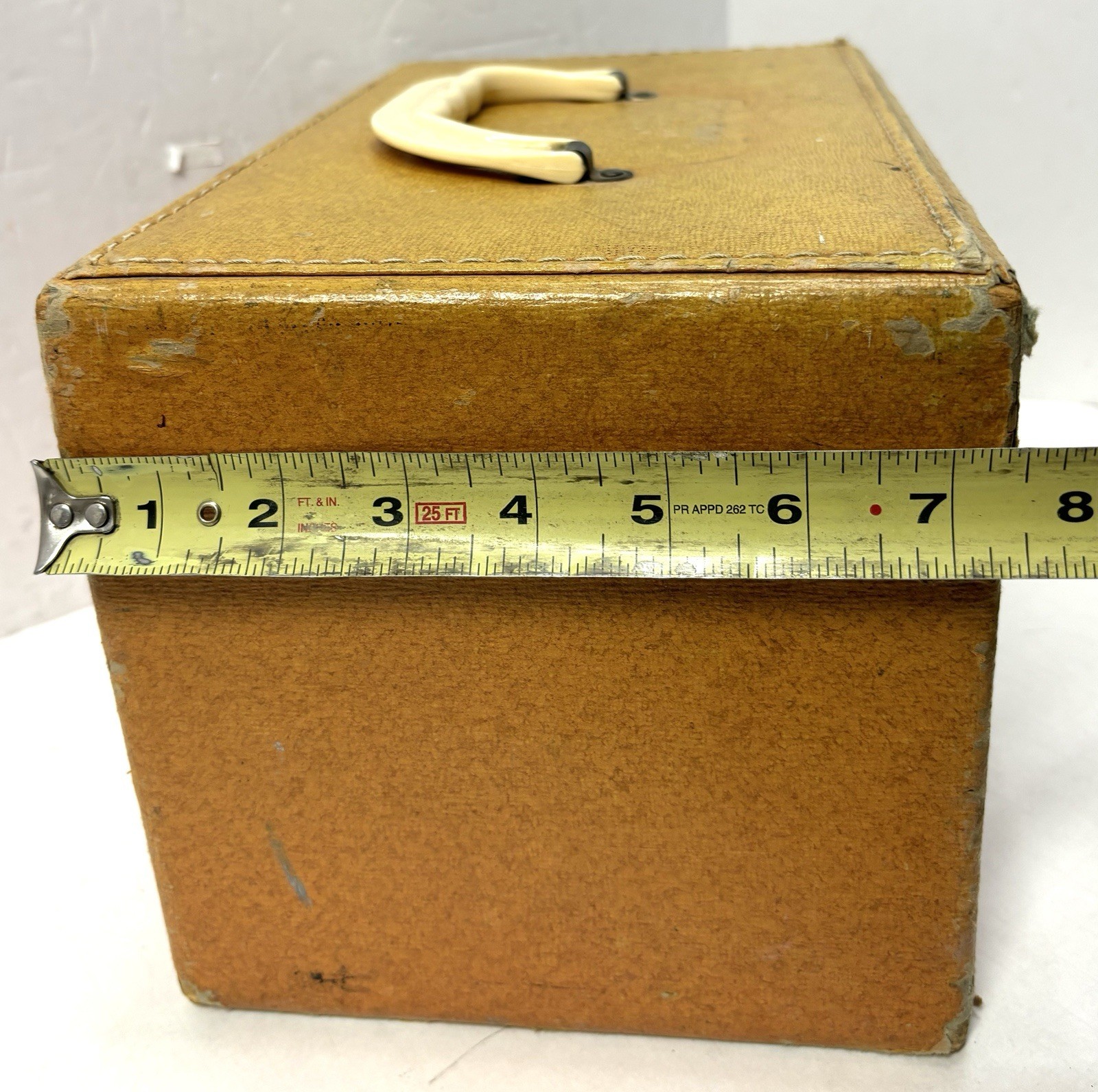 Vintage Hard Shell Train Travel Makeup Case Luggage