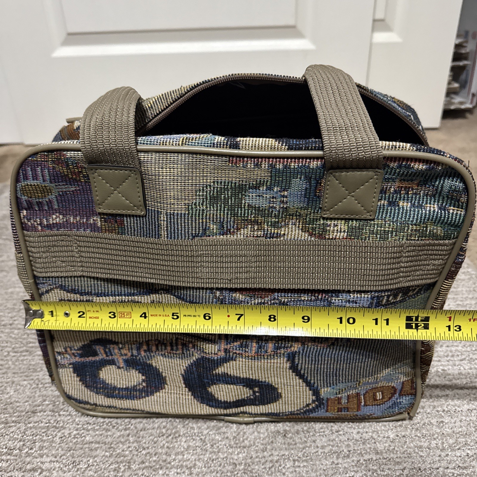 Vintage Pioneer Express Route 66 Tapestry Weekender Travel Carry on Luggage Bag