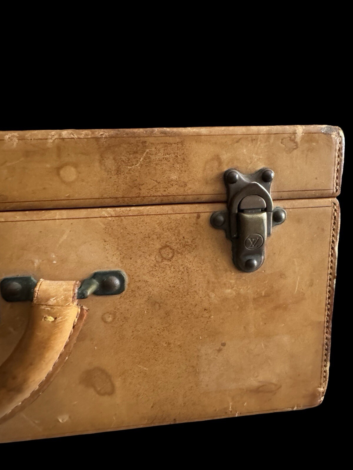 Vintage Louis Vuitton Attaché Brief Case 80s Carry On Suitcase Distressed Old