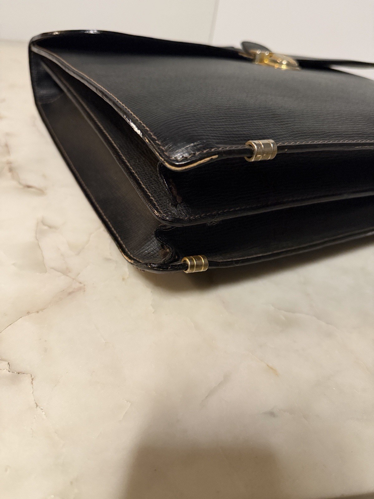 YVES SAINT LAURENT BRIEFCASE LEATHER UNISEX.