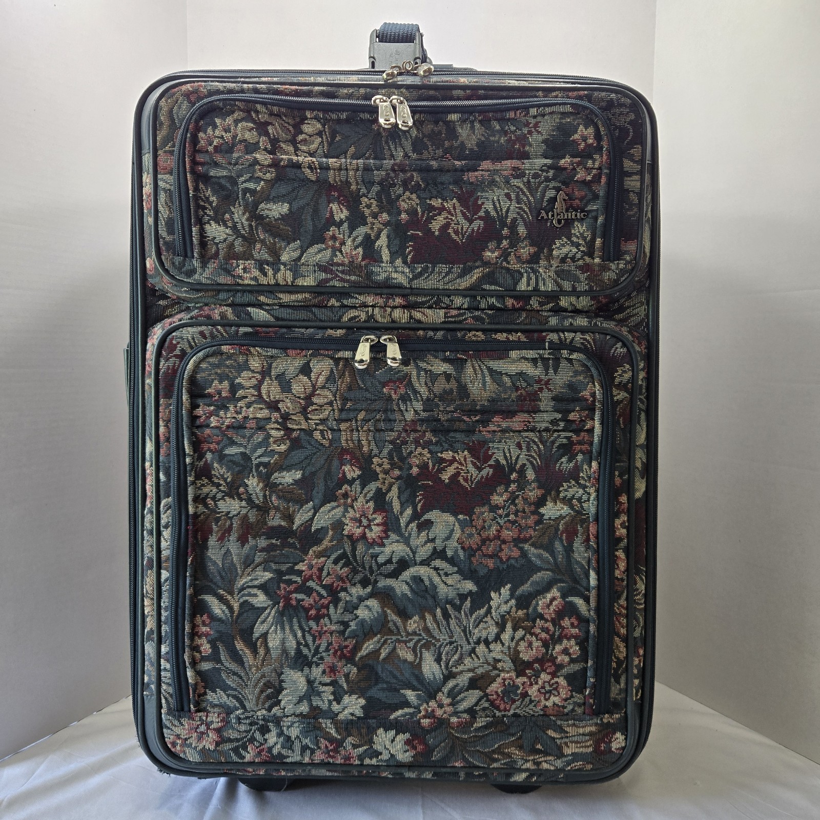 Vintage Atlantic Tapestry Luggage 2 pc. Set
