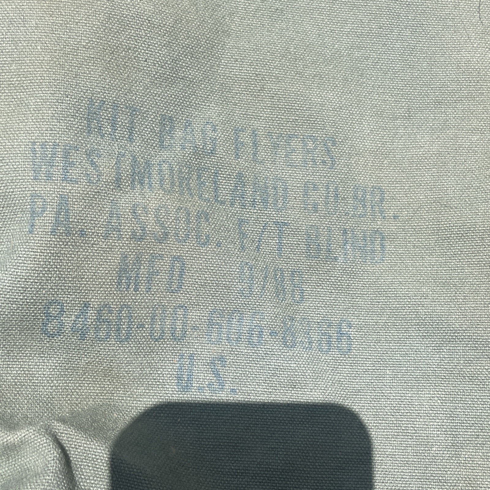 Vintage US Military Flyers Kit Duffel Bag OD Green Canvas Flight Gear 1980’s era