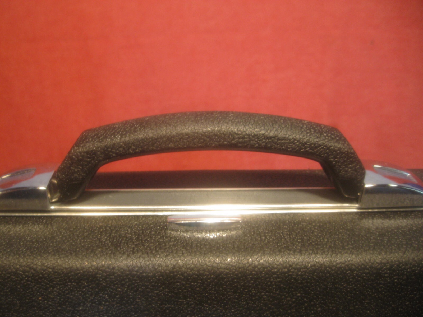 Black Hard case plastic attache case briefcase No keys