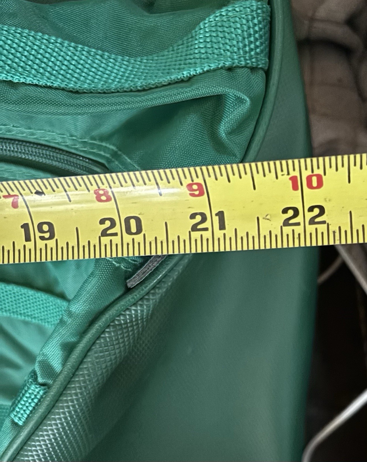 Vintage Sammies by Samsonite Green Backpack Duffel Luggage Bag Part Faux Leather