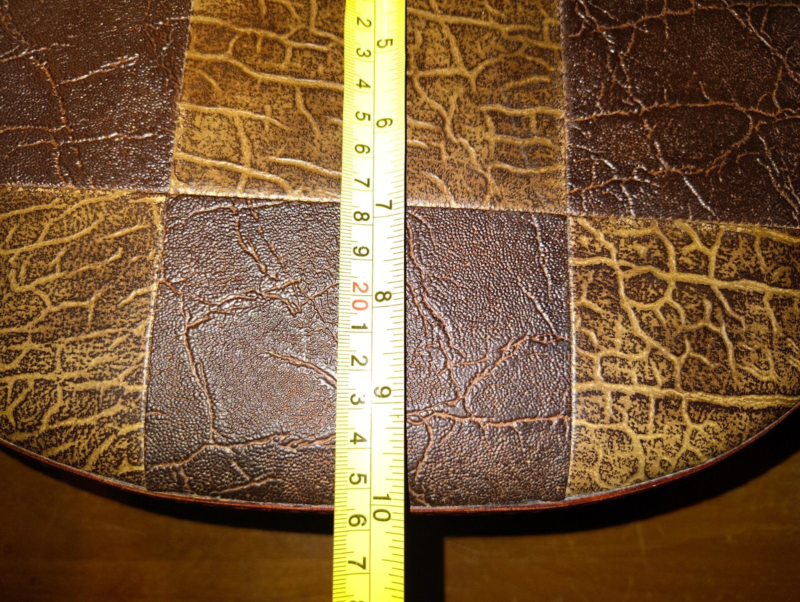 Vintage Leather Vanity Travel Case Patchwork Style lot Of 2