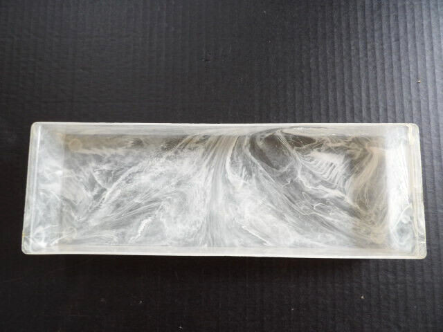 VINTAGE VACATIONER SUITCASE TRAIN CASE WHITE MARBLEIZED PLASTIC REPLACEMENT TRAY