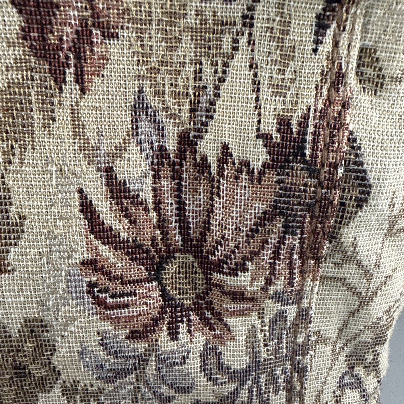 Vintage Jordache Floral Tapestry Overnight Makeup Toiletries Travel Case Floral