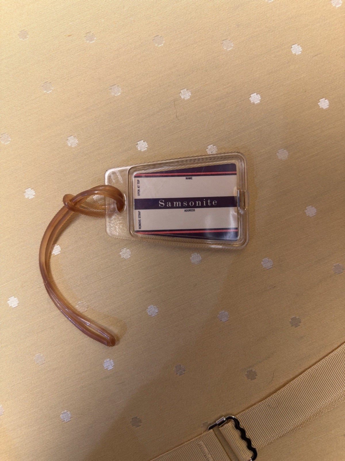 Samsonite Fashionaire Vintage Hard Suitcase Yellow Brown 1970s Locking