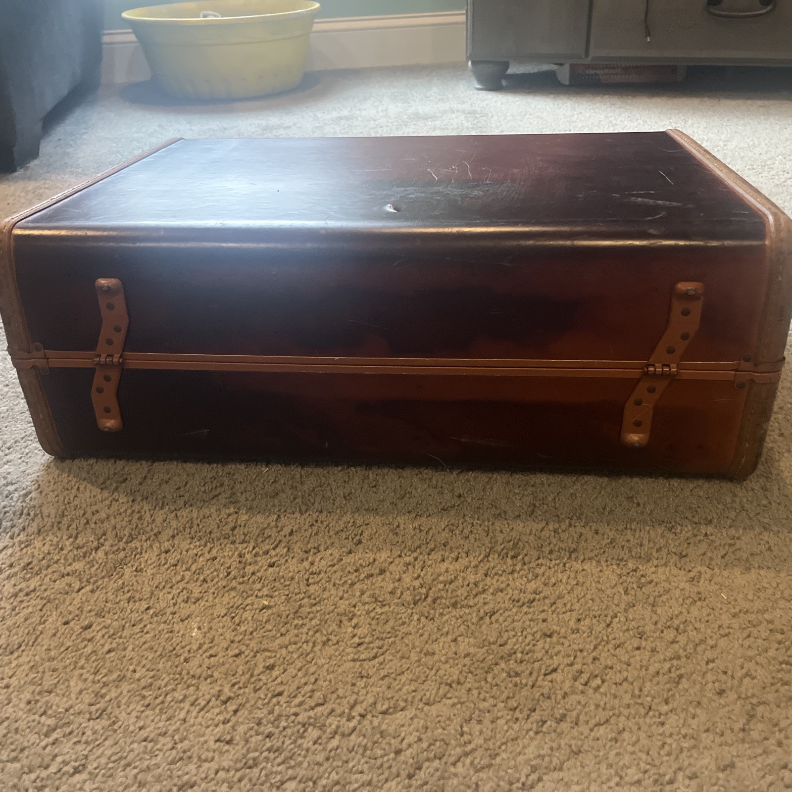 VTG Samsonite Streamlite Shwayder Bros Saddle Tan Suitcase Style 4632